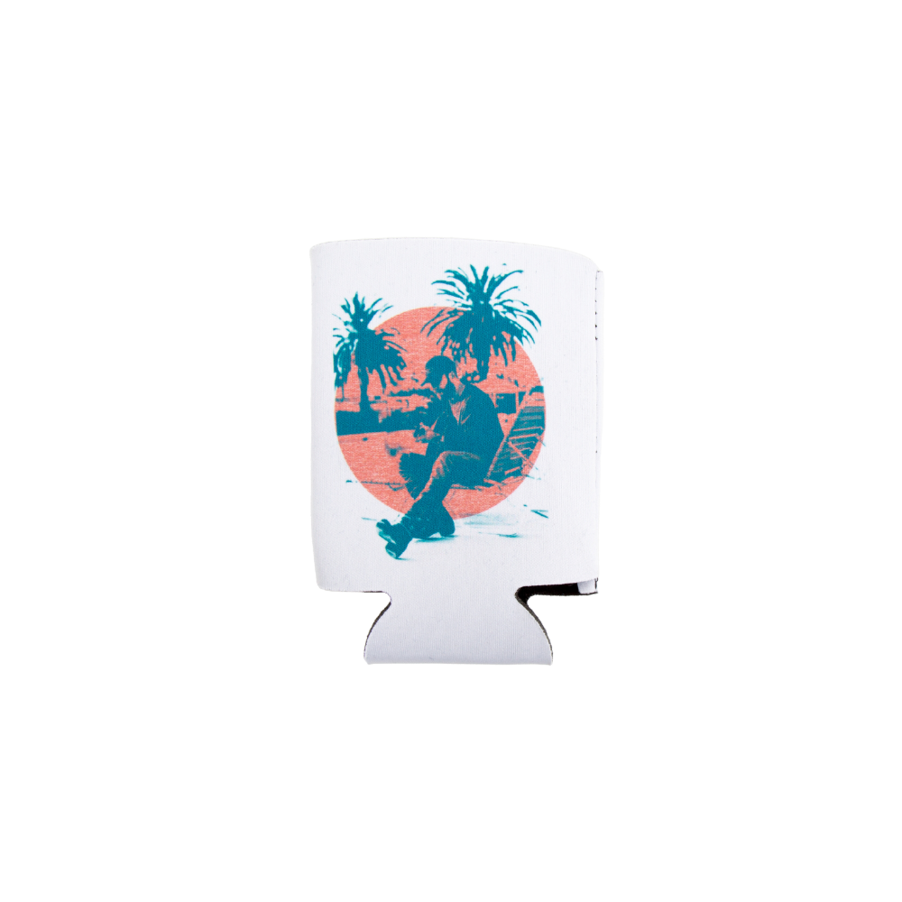 White Palm Tree Koozie