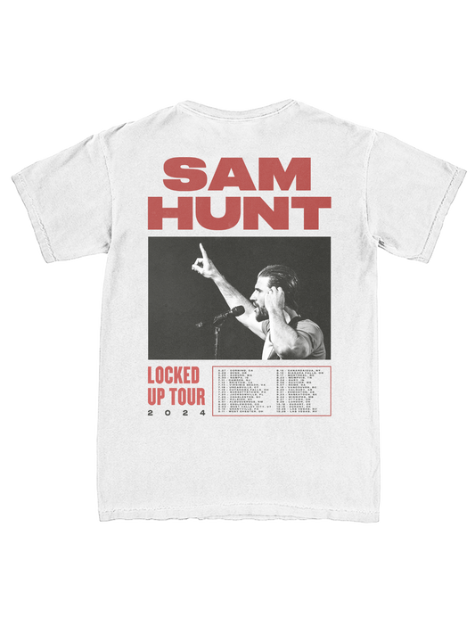 Locked Up 2024 White Tour Tee