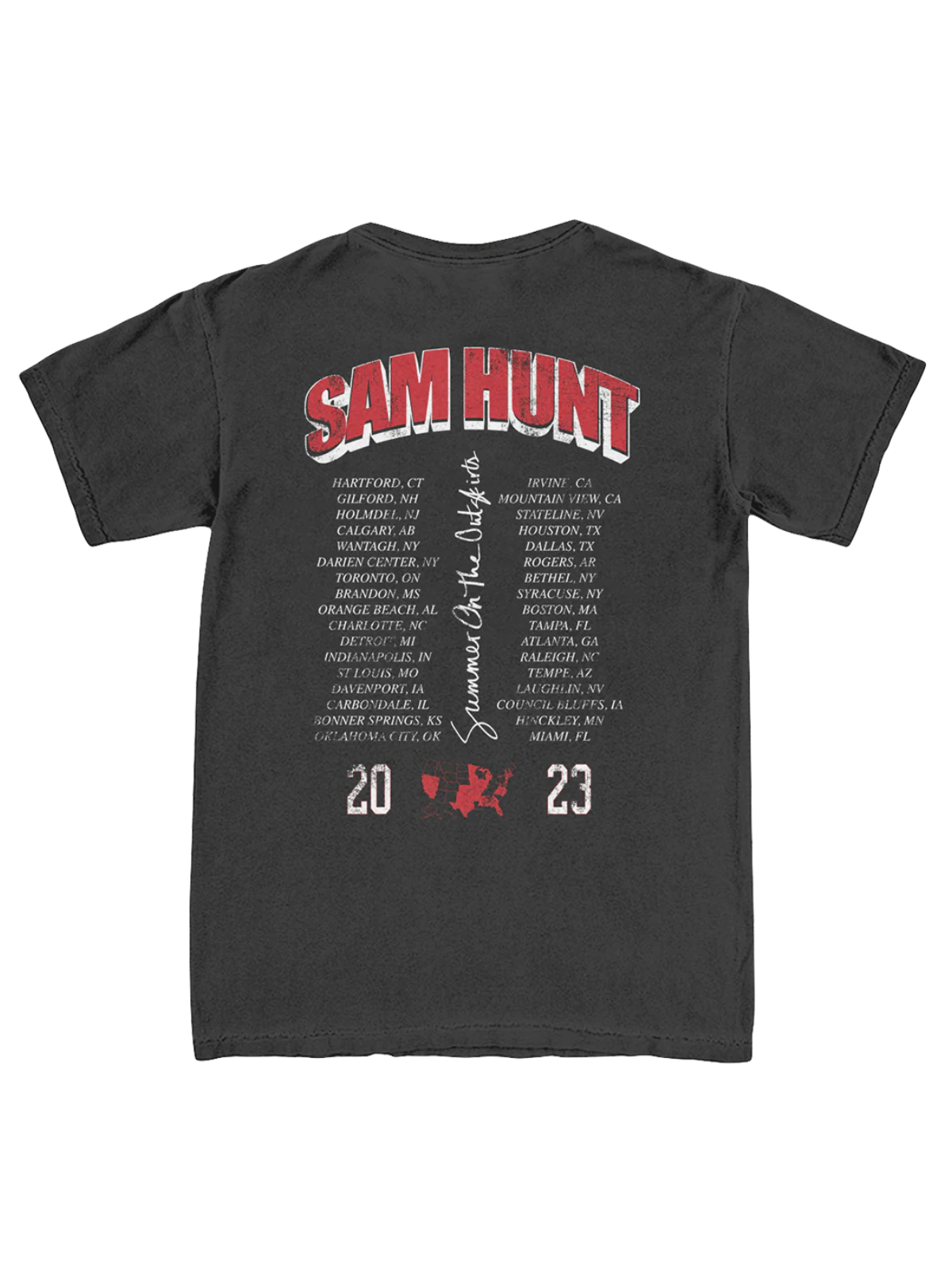 '23 Tour Tee Sam Hunt Official Store